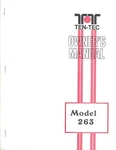 Genuine Original Ten-tec Model 263 Corsair Remote Vfo Instruction Manual. Fixed Price $15.99.