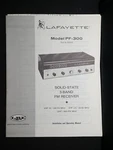 Lafayette PF-300 Owners Manual Solid State Band Fm Receiver Original. Fixed Price $49.99.