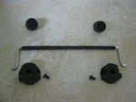 Yaesu FT-757GX Bottom Cabinet Tilt Bale+ Feet With Hardware Nice Shape. Fixed Price $25.00.