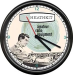 Heathkit Amateur Radio Hamm Equipment Tube Dealer Sales Sign Wall Clock. Fixed Price $26.95.