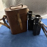 Ross London Antique Prizm Binoculars Power 12X No. 15485 With Leather Case. Fixed Price $120.00.
