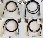 1 X RG58 Uhf PL259 Or SO239 Female To Bnc Bulkhead Rf Cables. Fixed Price $33.74.