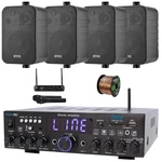 Pyle Bluetooth Amplifier Receiver, 4X 4" 30W Speakers, Microphone System, Wire. Fixed Price $207.99.