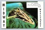 Ham Radio Qsl/qso WD4CVK/KH4 Midway Island Usa 1979 Aerial View 10M Ssb. Fixed Price $16.99.