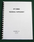 Yaesu FT-980 Technical Supplement: W/ 11"X17" Foldouts & Protective Covers!. Fixed Price $35.00.