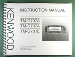 Kenwood TM-G707A/E Instruction Manual Protective Covers & Coil Bound!. Fixed Price $24.00.
