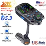 Car Bluetooth Fm Transmitter Radio MP3 Wireless Adapter Hands-free 3PORT Charger. Fixed Price $14.99.