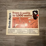 Radio Shack From Watts To 1000 Book 62-2056. Fixed Price $39.00.