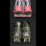 Matched Pair Raytheon 12AT7 ECC81 Black Plate Tall Vacuum Tubes Tested 10.9544. Fixed Price $44.95.