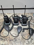 Lot Of 3 Icom IC-F4011 Uhf Radios With Handsets, Batteries & Chargers BC-160. Fixed Price $119.99.