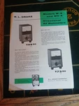 Vintage Brochure 1 Page R. L. Drake W-4 WV-4 Directional Rf Wattmetters. Fixed Price $29.99.