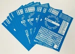 New Vintage Icom Amateur Ham Radio Station Decals Sticker Sheet. Fixed Price $7.45.