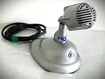 Vintage 1940'S Shure 91A27 Zeppelin Dynamic Microphone W/matching S36 Base-works. Fixed Price $240.00.