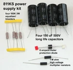 811KS Ameritron AL811 811H Power Supply Rebuild Kit 500VOLT Long-life Capacitors. Fixed Price $60.00.