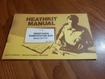 1976 Heathkit IN-3137 Manual For The Resistance Substitution Box. Fixed Price $14.25.