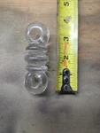 Antique Radio Strain Coil Insulator - 3" X 1" Ribs Clear Glass Vintage. Fixed Price $10.99.