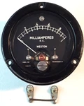 ***** Weston Milliamperes Model 1521 Mil. Grade Ruggedized Meter Gauge Milliamps. Fixed Price $25.00.