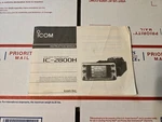 Icom IC-2800H Instruction Manual Original. Fixed Price $9.00.