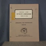 Krohn-hite Model DCA-10(R) Wide-band DC-1MC Watt Amplifier Operating Manual. Fixed Price $14.95.