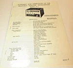 Original Heathkit "apache" Transmitter Model TX-1 Condensed Manual 1959. Fixed Price $14.00.