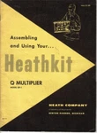 Heathkit Multiplier Model QF-1 Manual(pdf E-format). Fixed Price $16.99.