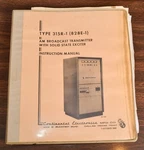 Continental 315R-1 828E-1 Collins Power Rock Am Broadcast Transmitter Manual. Fixed Price $125.00.