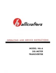 Hallicrafters HA-6 Six Meter Transverter Manual. Fixed Price $12.99.