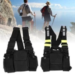 New Tactical Bilateral Chest Harness Bag For Field Operations Radio Universal Us. Fixed Price $24.78.