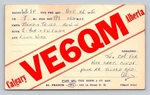 Ham Radio Qsl VE6QM Calgary Alberta Canada 1950 Bendix TA-12C Xmtr. Fixed Price $16.99.