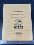 Motorola Instruction Book For Radio T278/U. Fixed Price $24.00.
