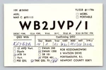 Ham Radio Qsl/qso WB2JVP/1 KA7BZB Portsmouth Ri Usa 1981 10M Ssb Swan. Fixed Price $16.99.