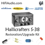 Hallicrafters S-38 Radio Restoration Kit Repair Upgrade Recap Capacitor Rebuild. Fixed Price $95.00.