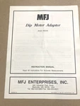 Original MFJ-66 Dip Meter Adapter Instruction Manual. Fixed Price $19.50.