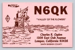 Ham Radio Qsl N6QK Lompoc California Usa 1977 Lunar Module Artwork. Fixed Price $15.99.
