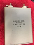 JP09M P09M933 4MFD 1500VDC Aerovox Capacitor Nos. Fixed Price $15.00.