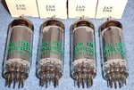 4 Nos Philips Jan 5763 Vacuum Tubes 8-WATT Pentodes For Radios & Jukeboxes. Fixed Price $24.00.