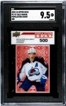 2023 Upper Deck Cale Makar #PC-57 Population Count Red /500 Sgc. Fixed Price $45.00.