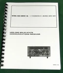 National HRO-500 Instruction Manual: 11"X36" Schematics & Protective Covers!. Fixed Price $27.00.