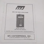 MFJ-247 Hf Swr Analyzer Instruction Manual. Fixed Price $8.00.