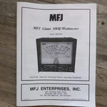 MFJ-868 Giant Swr/watt Meter Manual/schematic. Fixed Price $9.99.