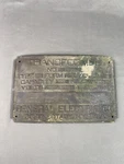 Vintage Metal General Electrical Utility Transformer Sign Plaque. Fixed Price $110.00.