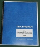 Tektronix 2711 User Manual: Comb Bound & Plastic Protective Covers. Fixed Price $40.00.