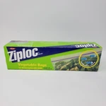 Nos Vintage Dow Ziploc Vegetable Freshness Bags - Gallon Size New Box Of 15. Fixed Price $8.09.