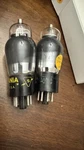 Pair Sylvania 6L7G Black & Chrome Nos Audio Vacuum Tube St Globes. Fixed Price $45.00.