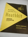 Heathkit Assembly Manual Amateur Transmitter Model DX-20. Fixed Price $21.99.