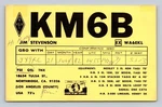 Ham Radio Qsl KM6B Northridge Usa 1982 Mosley Yagi Antennas Dxcc Waz. Fixed Price $16.99.