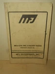 Model MFJ-1270 Tnc Packet Radio Owner's Manual Terminal Node Controller. Fixed Price $19.95.