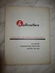 Hallicrafters SR-46A Transmitter Receiver Manual Original Nice Condition. Fixed Price $17.95.