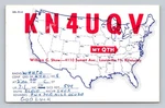 Ham Radio Qsl/qso KN4UQV W4HTO Louisville Ky Usa 1958 Cw Eldico S-40A Map. Fixed Price $16.99.