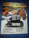 Icom IC-V3500 144 Mhz Fm Transceiver Product Information Sales Material. Fixed Price $9.99.